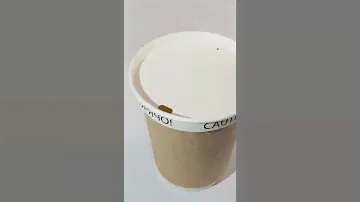 Белые бумажные крышки для бумажных стаканов thermoCup