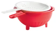 Дуршлаг Tupperware Г12 красный/белый