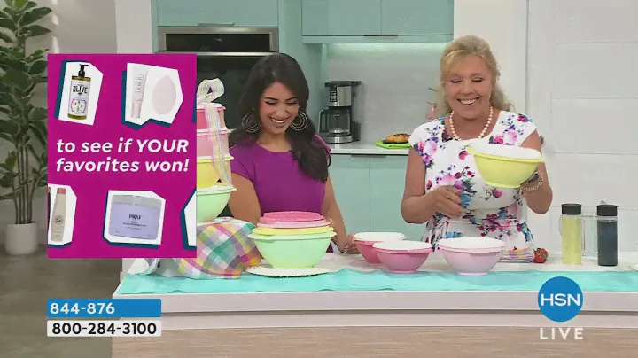 Tupperware 8piece Heritage Square Bowl Set