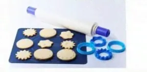 Скалка для теста с кольцами-насадками Tupperware-0