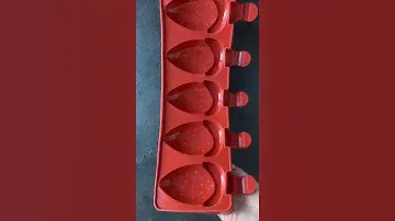 Клубника силиконовая форма для мороженого эскимо