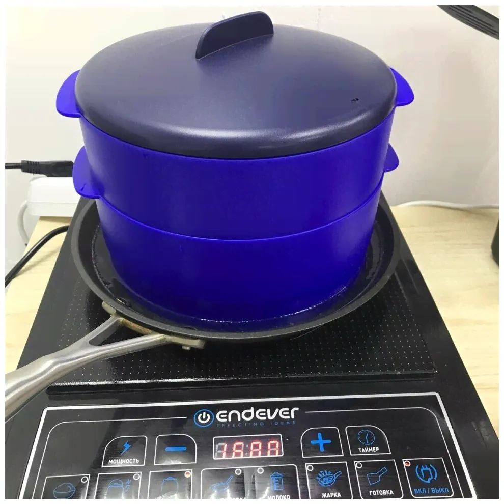 Tupperware Пароварка двухуровневая синяя-1