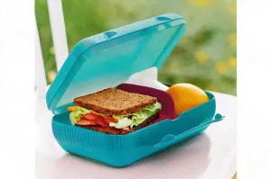 Ланч-бокс с разделителем голубой Tupperware™--3