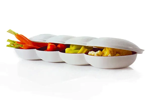 Менажница Аллегро белая с крышкой - Tupperware-2