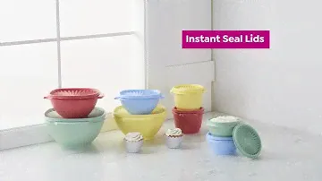 Tupperware Heritage 16piece Square and Round Bowl Set