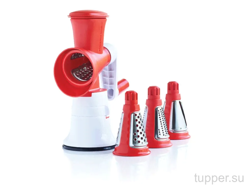 Терка Fusion с основанием и ручкой с 4 насадками Tupperware-0