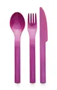 Набор столовых приборов Tupperware: ложка, вилка, нож, Фиолетовый