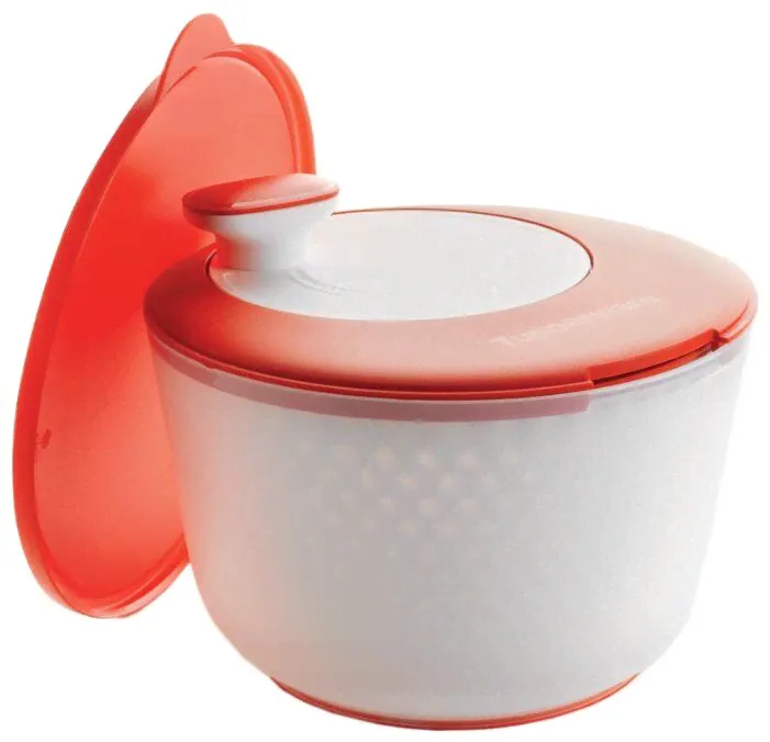 Форма для мойки и сушки зелени и овощей Tupperware Карусель (3,9 л) белый/красный-0
