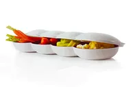 Менажница Аллегро белая с крышкой - Tupperware