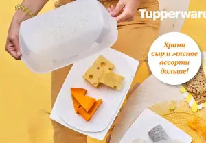 Умная Сырница прямоугольная 1шт - Tupperware-1