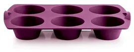 Форма для желе Tupperware Капкейки РП080-20, 6 ячеек фиолетовый