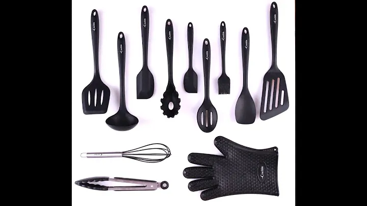 Cooking Utensils Set Kitchen Tools 12 Pieces Black