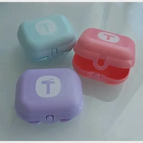 Набор ланч-боксов Эко+ "Т" малый , сиреневый, голубой, розовый. Tupperware-0