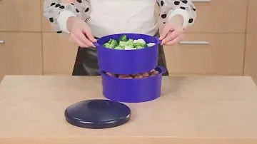 Овощи с фрикадельками за 20 минут в многоуровневой пароварке Tupperware
