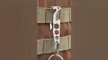 Mini Key Organzier Buckle EDC Stainless Steel Keyring Multifunctional Bottle Opener Keyring Outdoor